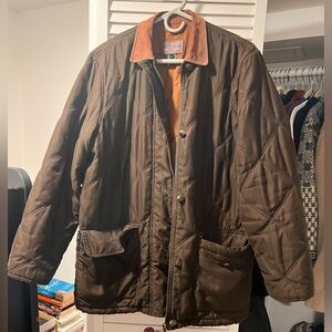 RALPH LAUREN Men's Olive/Brown Quilted Jacket